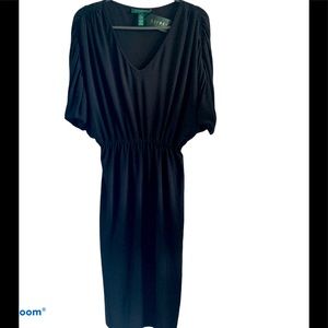 NWT LAUREN RL Flutter Sleeve Dress (2)